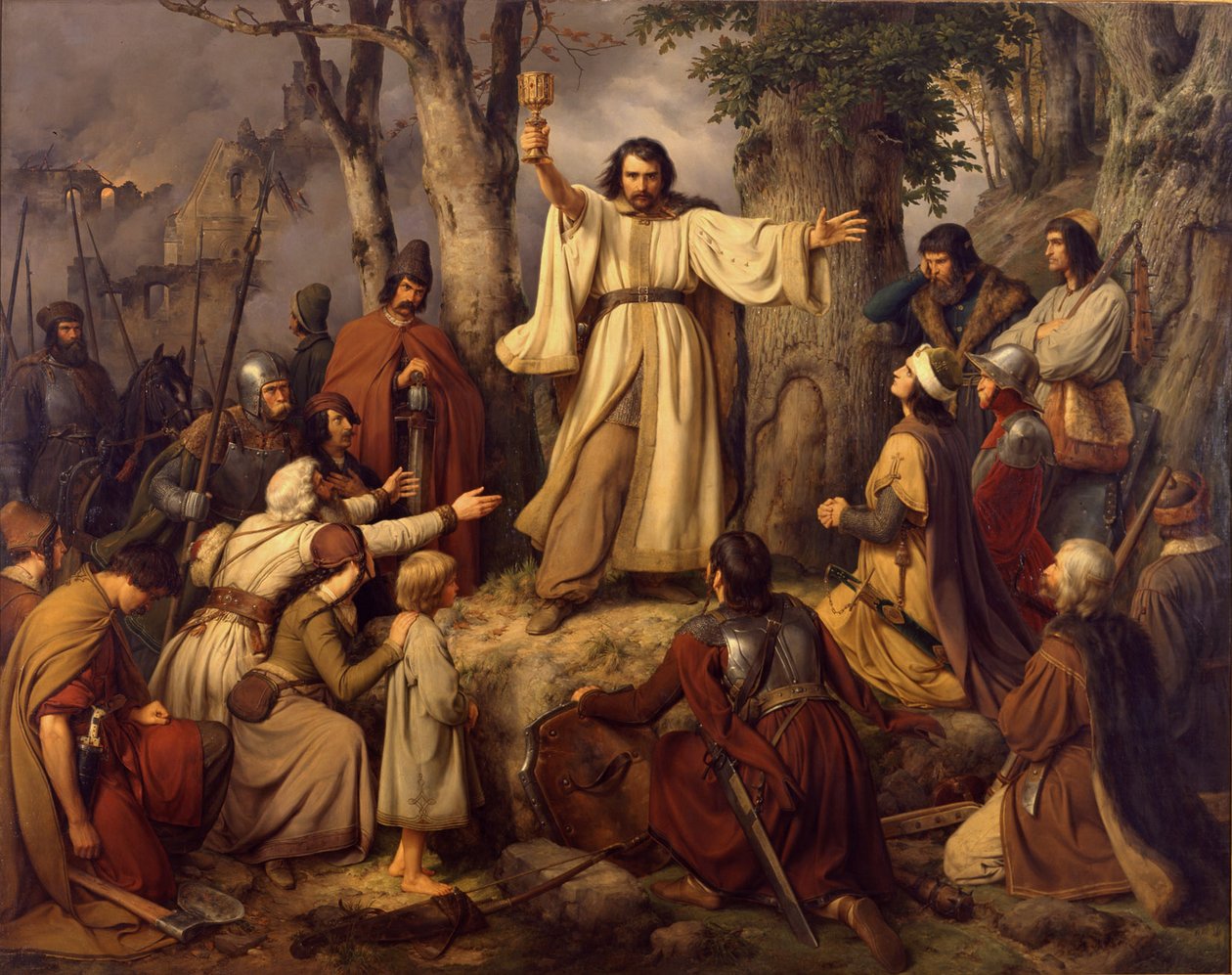 Kazanie husyckie autorstwa Carl Friedrich Lessing