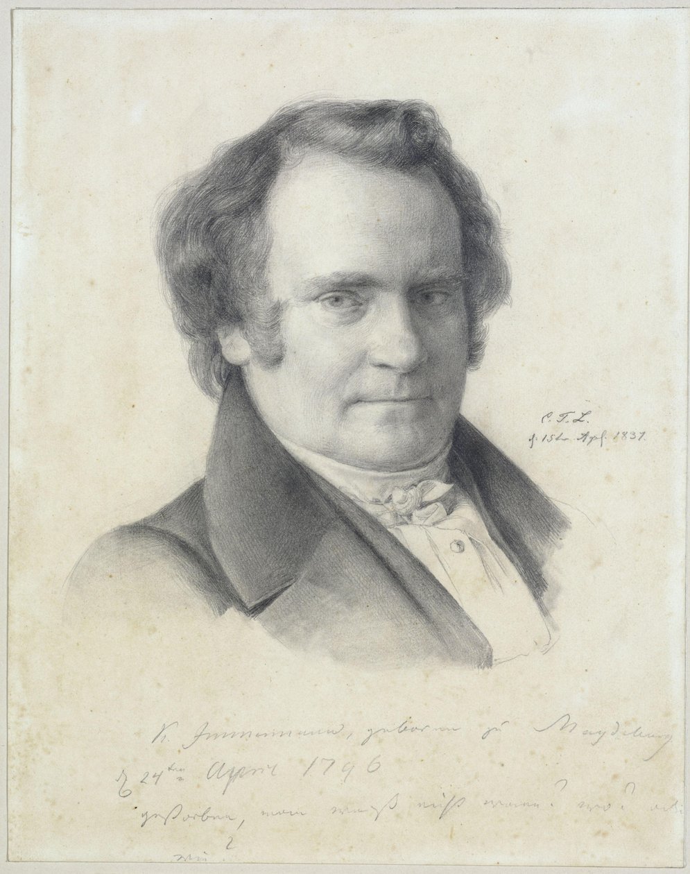 Karl Leberecht Immermann autorstwa Carl Friedrich Lessing