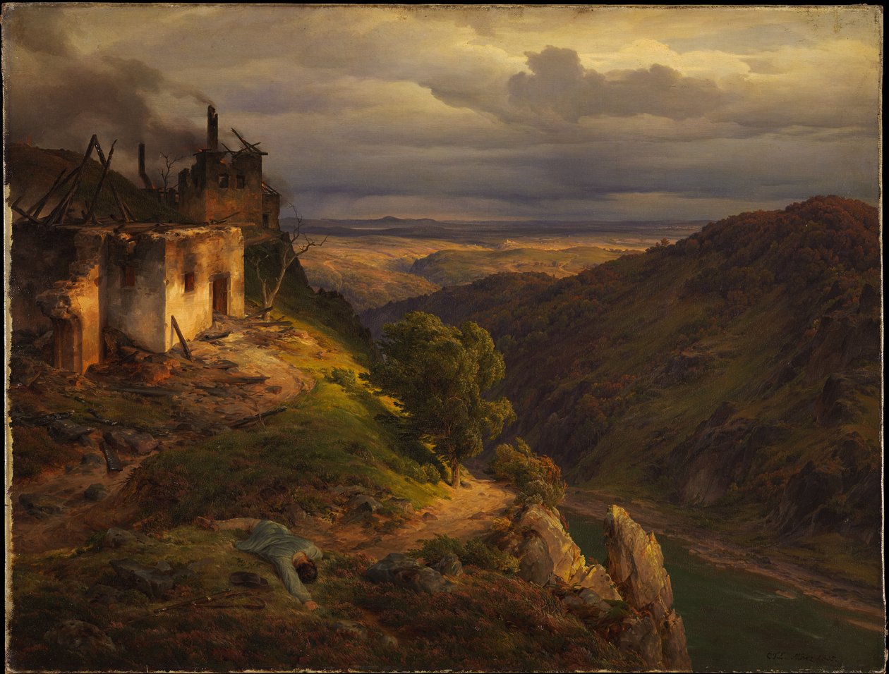 Pejzaż autorstwa Carl Friedrich Lessing