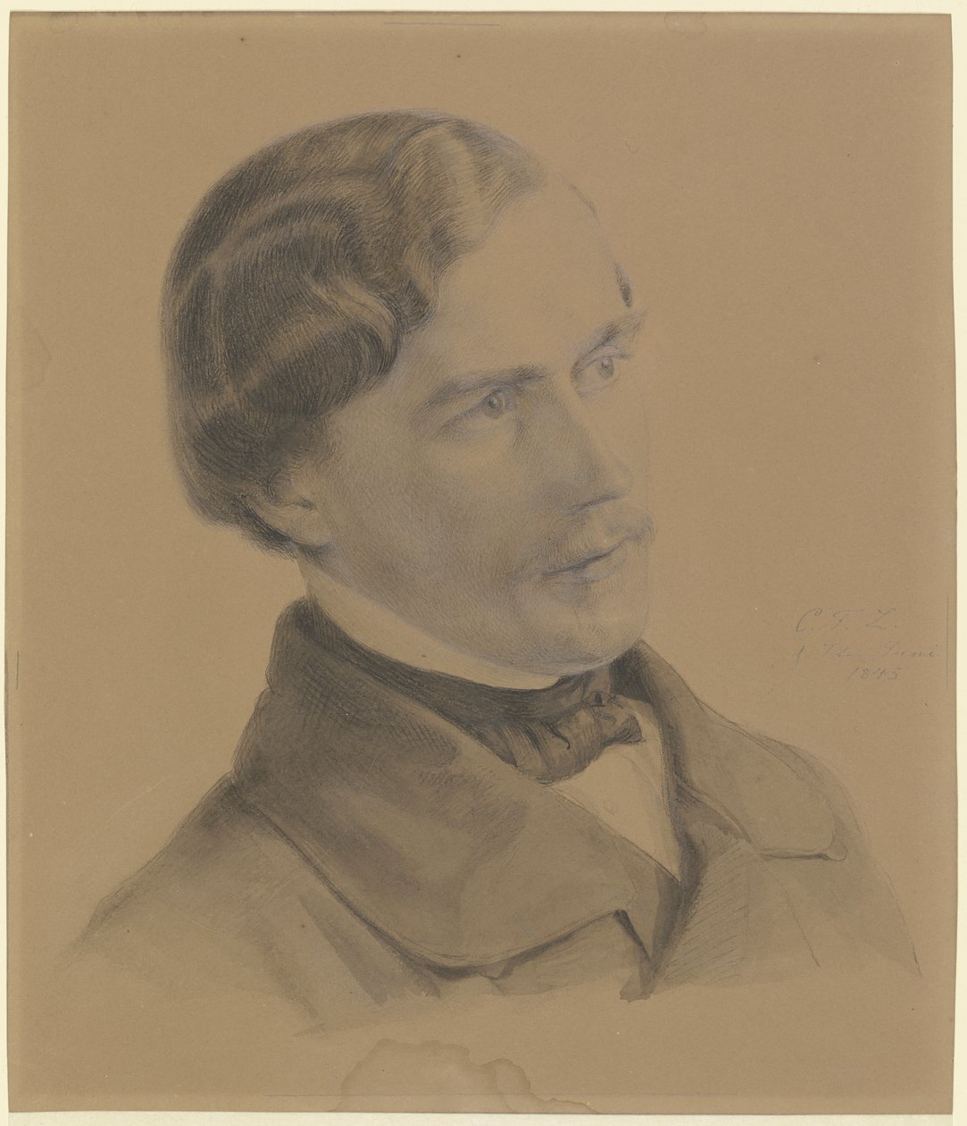 Autoportret artysty autorstwa Carl Friedrich Lessing