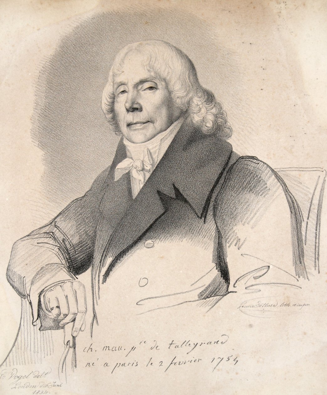 Charles Maurice Książę de Talleyrand, wyd. 1834 autorstwa Carl Friedrich Otto Vogel