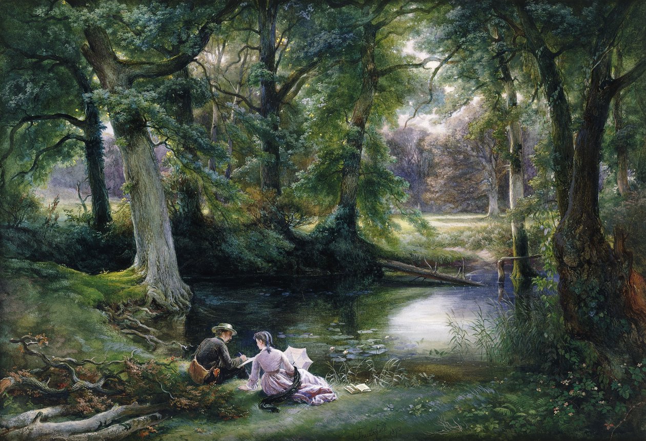 Lekcja sztuki, 1870 autorstwa Carl Friedrich Wilhelm Trautschold