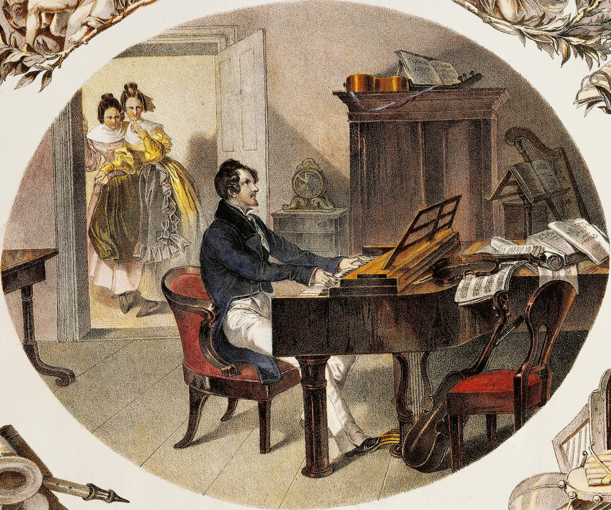 Nauczyciel muzyki autorstwa Carl and Geiger Peter Johann Nepomuk Kunz