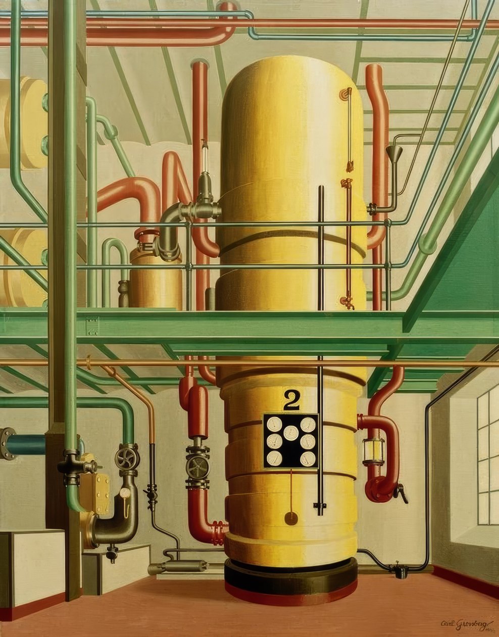 Żółty kocioł autorstwa Carl Grossberg