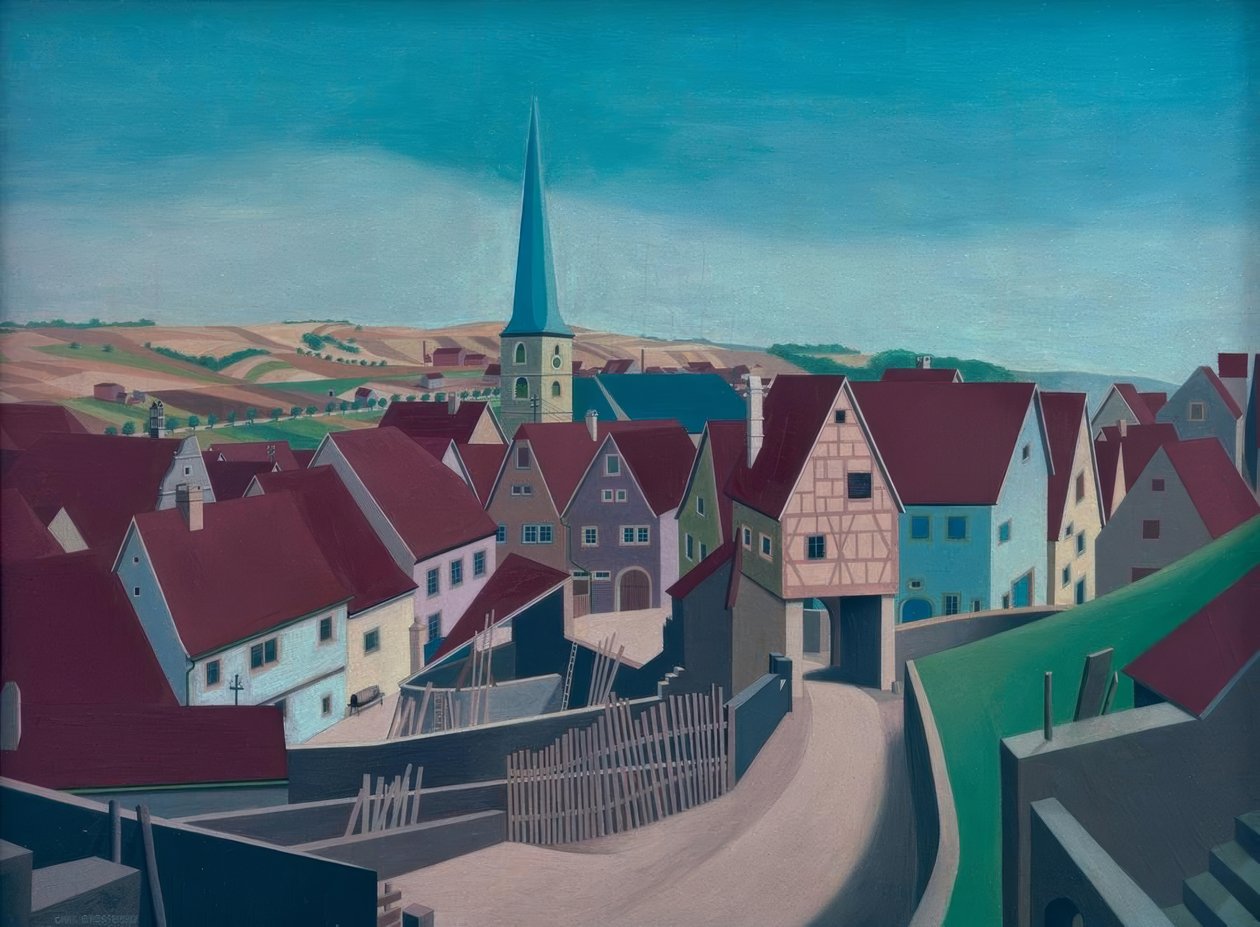 Wioska frankońska autorstwa Carl Grossberg