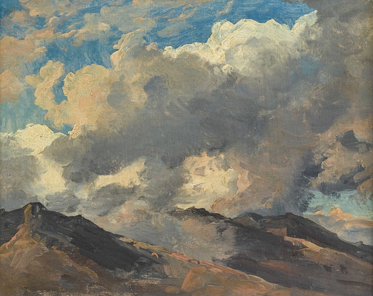 Niemiecki: szczyt górski w chmurach autorstwa Carl Gustav Carus
