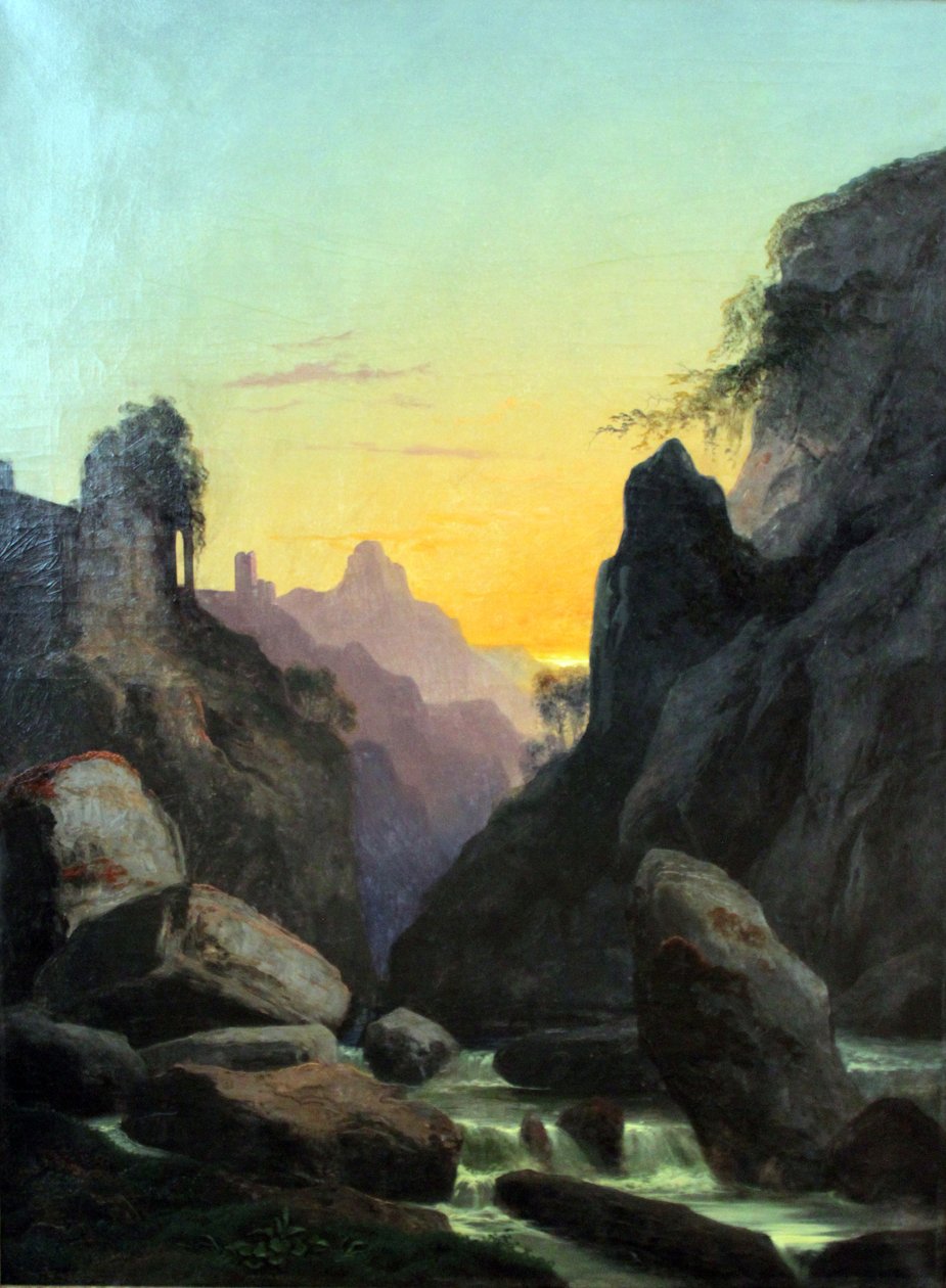 Schönau bei Teplitz (Wąwóz koło Schönau) Schönau koło Teplitz autorstwa Carl Gustav Carus