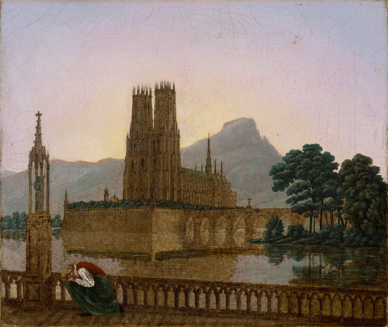 Gotycka katedra autorstwa Carl Gustav Carus