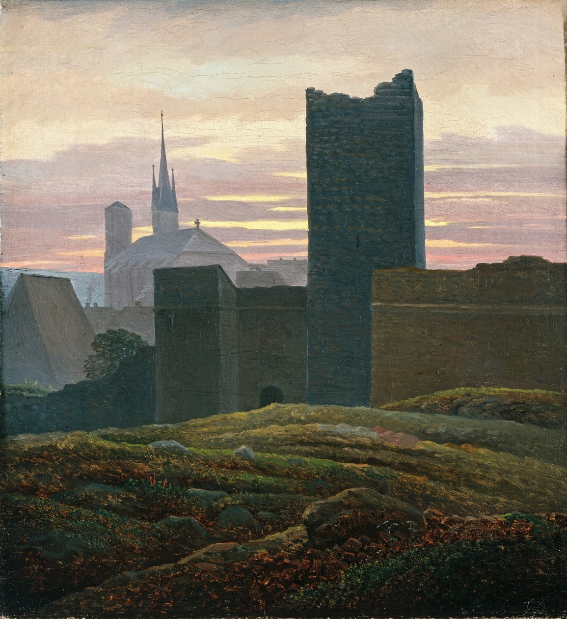 Zamek królewski w Chebie autorstwa Carl Gustav Carus