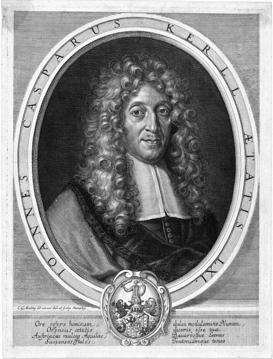 Johann Caspar Kerll autorstwa Carl Gustav von Amling