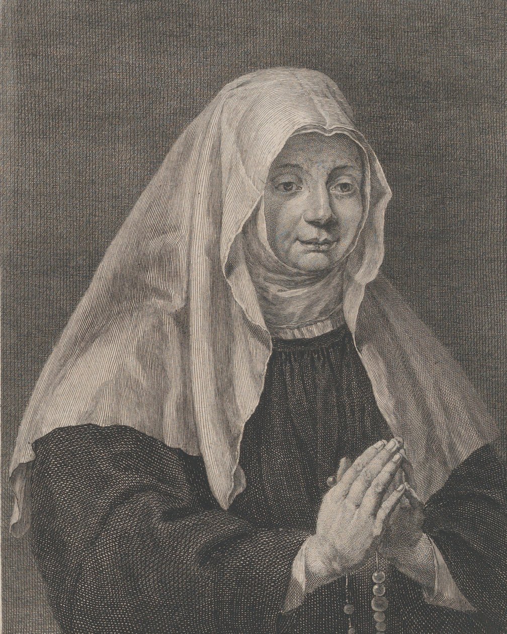Portret modlącej się zakonnicy, ca. 1771. autorstwa Carl Guttenberg