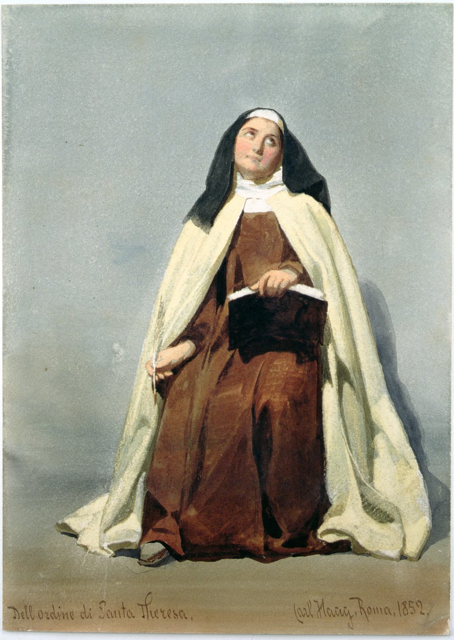 Zakonnica Zakonu św Teresy, 1852 autorstwa Carl Haag