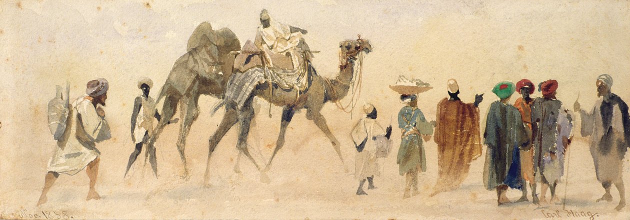 Początek pustyni, 1858 autorstwa Carl Haag