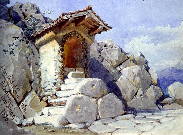 Madonnaletta w pobliżu Castel San Pietro, Palestrina, Sabine Hills autorstwa Carl Haag