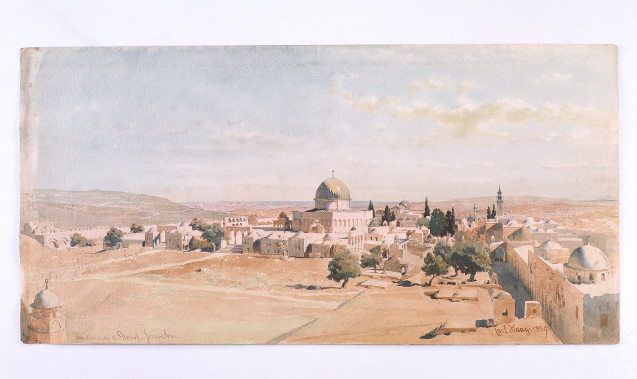„Haraam es Shereef, Jerozolima”, 1895 autorstwa Carl Haag