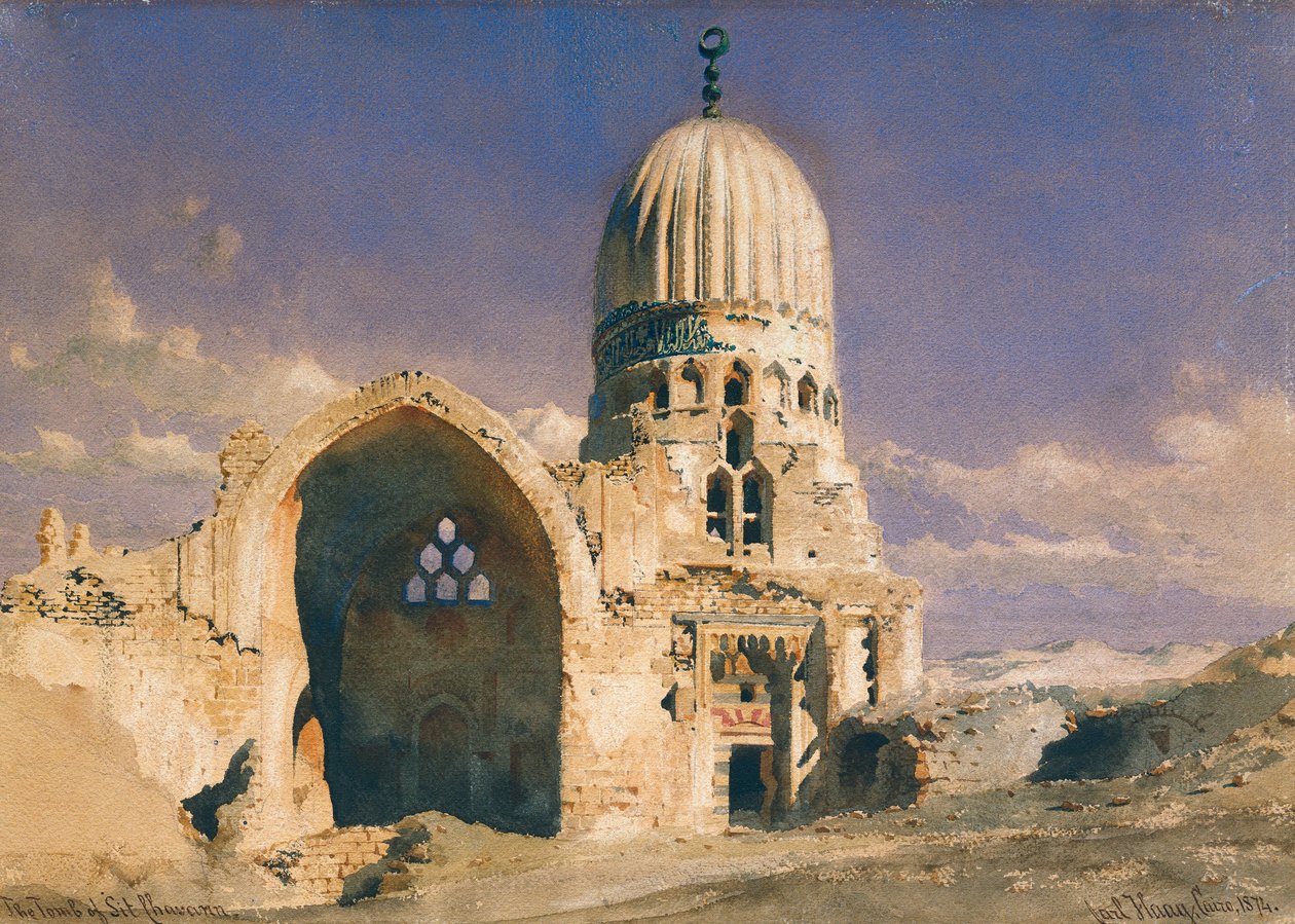 Grób Sit Chavanna, 1874 autorstwa Carl Haag
