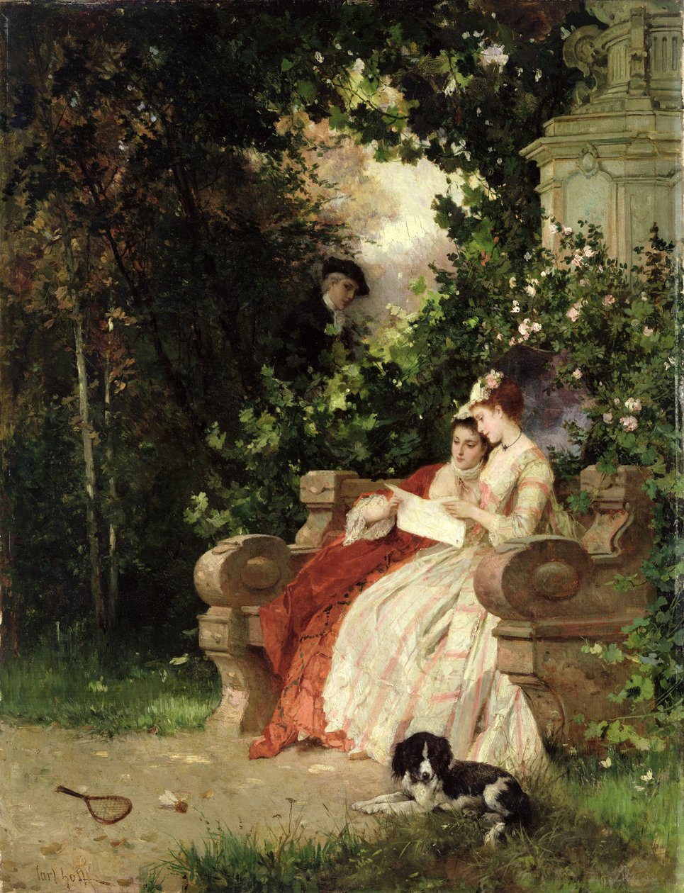 Podsłuchiwacz, 1868 autorstwa Carl Heinrich Hoff