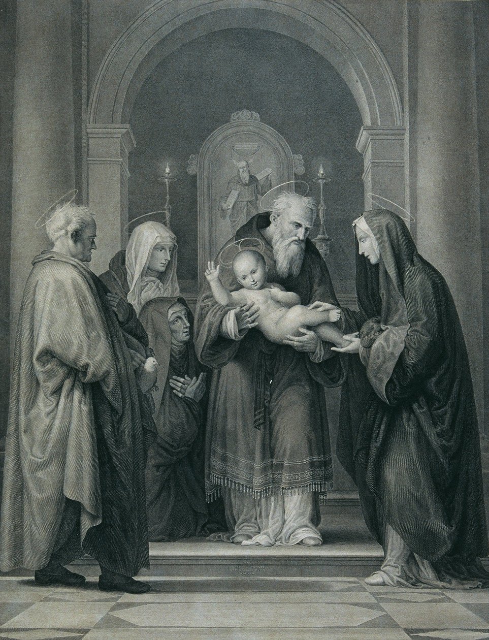 Ofiara w świątyni autorstwa Carl Heinrich Rahl