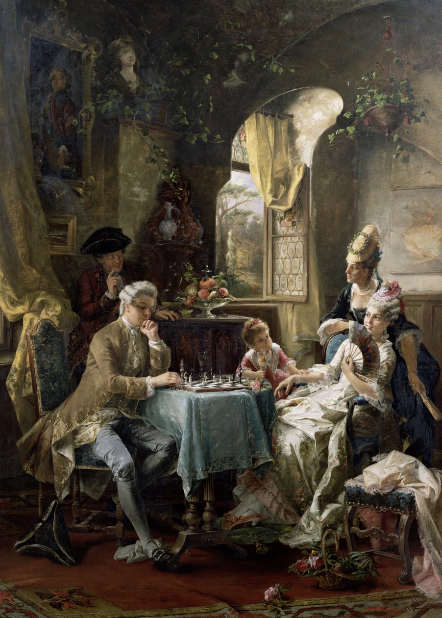 Szachiści, 1887 autorstwa Carl Herpfer