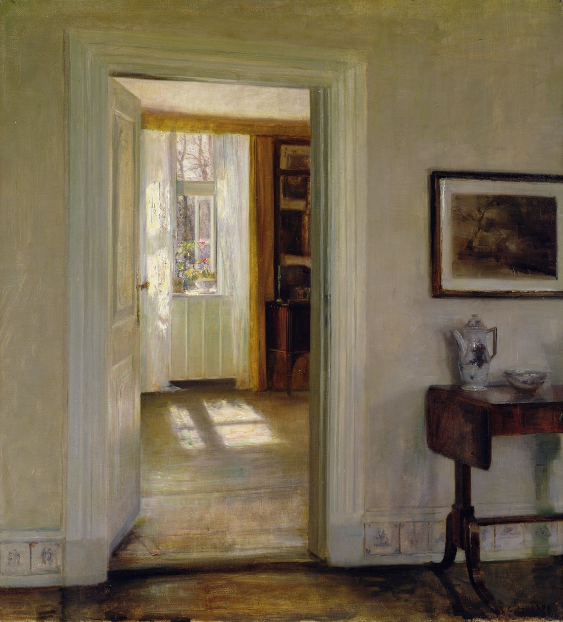 Wnętrze z ogrodem autorstwa Carl Holsoe