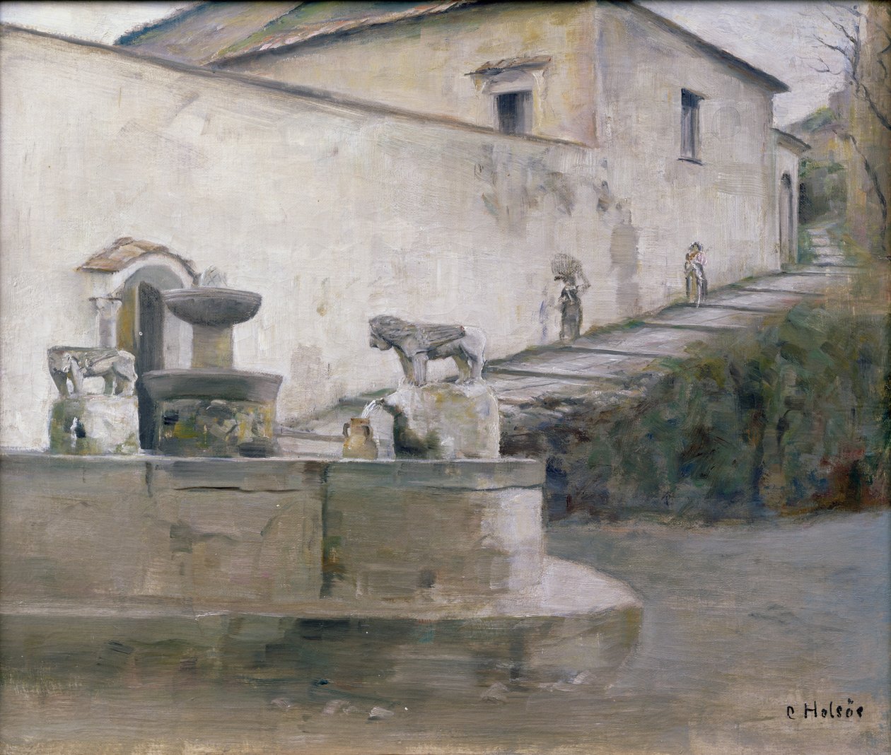 Fontanna, Włochy autorstwa Carl Holsoe