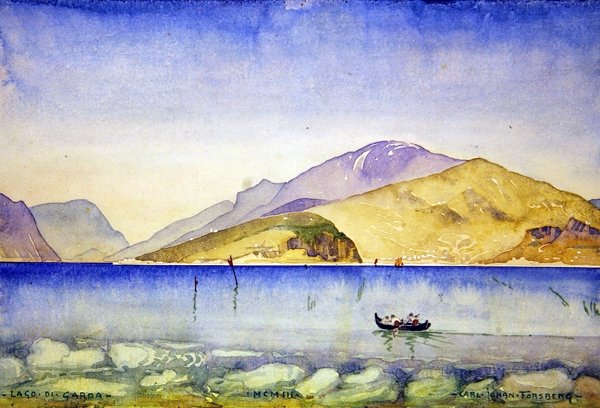 Jezioro Garda autorstwa Carl Johan Forsberg