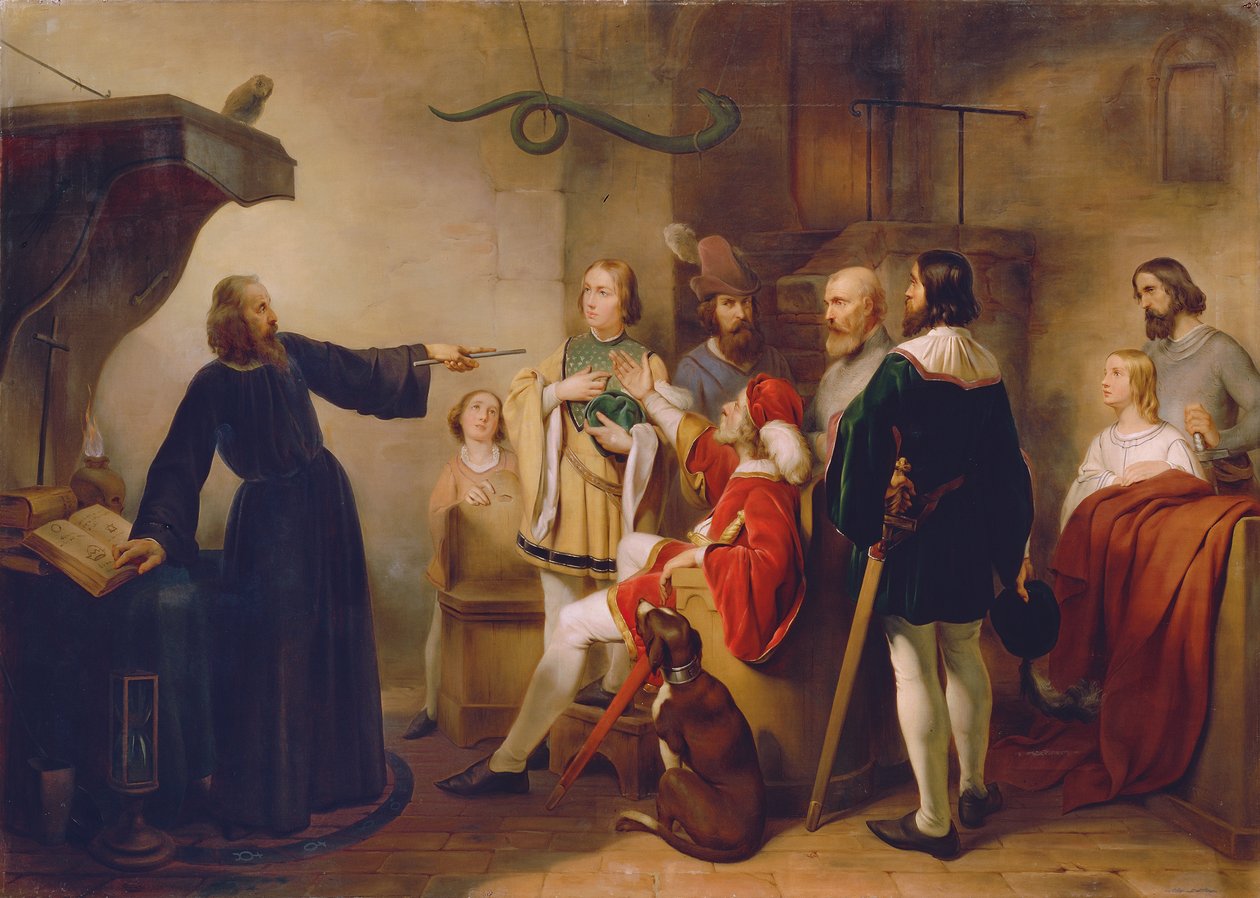 Astrolog przepowiada Rudolf von Habsburg autorstwa Carl Johann Nepomuk Hemerlein