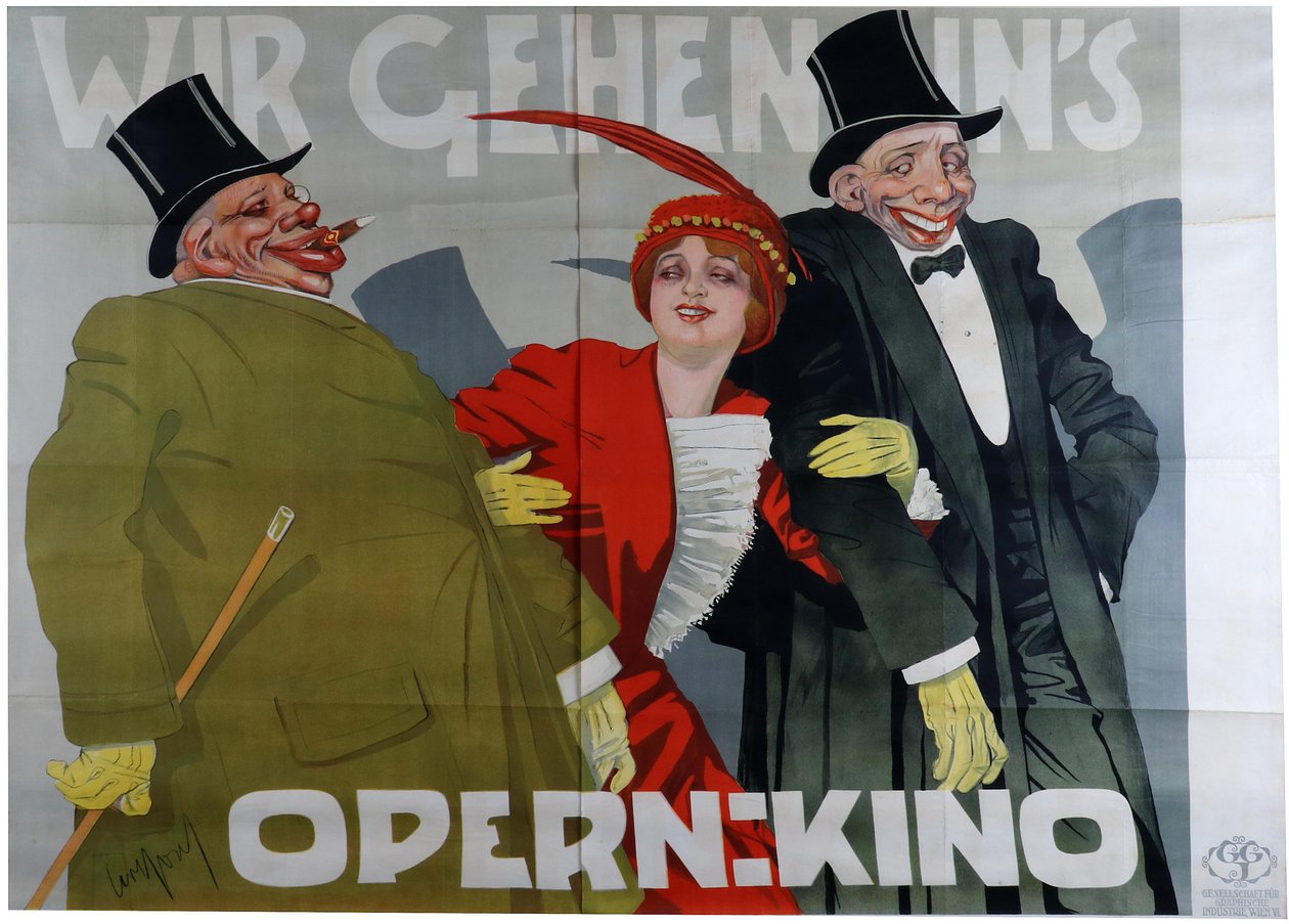 Idziemy do kina operowego, ok. godz. 1905 autorstwa Carl Josef Pollak