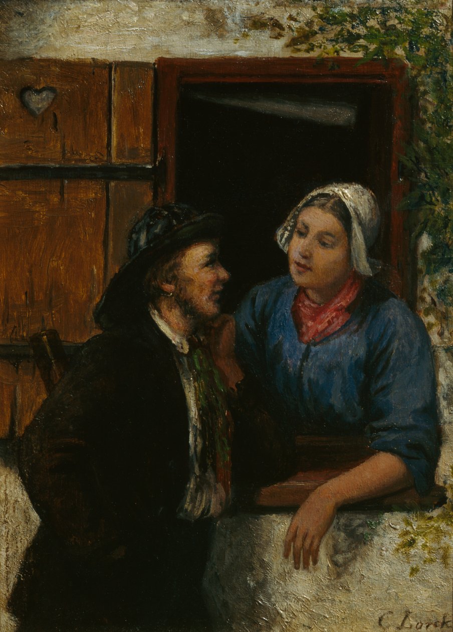 Pilot i jego żona autorstwa Carl Julius Lorck