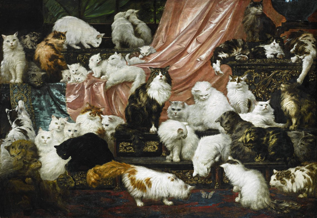 Kochankowie mojej żony, ok. 1890 (olej na płótnie) autorstwa Carl Kahler