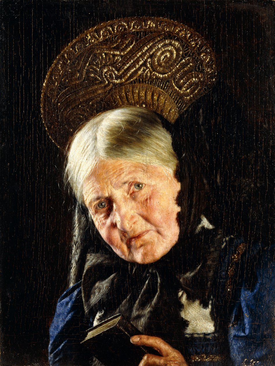 Kobieta z książką, autorstwa Carl Kronberger
