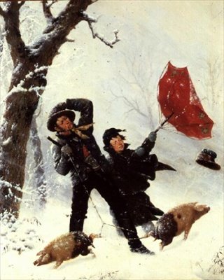 Czerwony parasol autorstwa Carl Kronberger