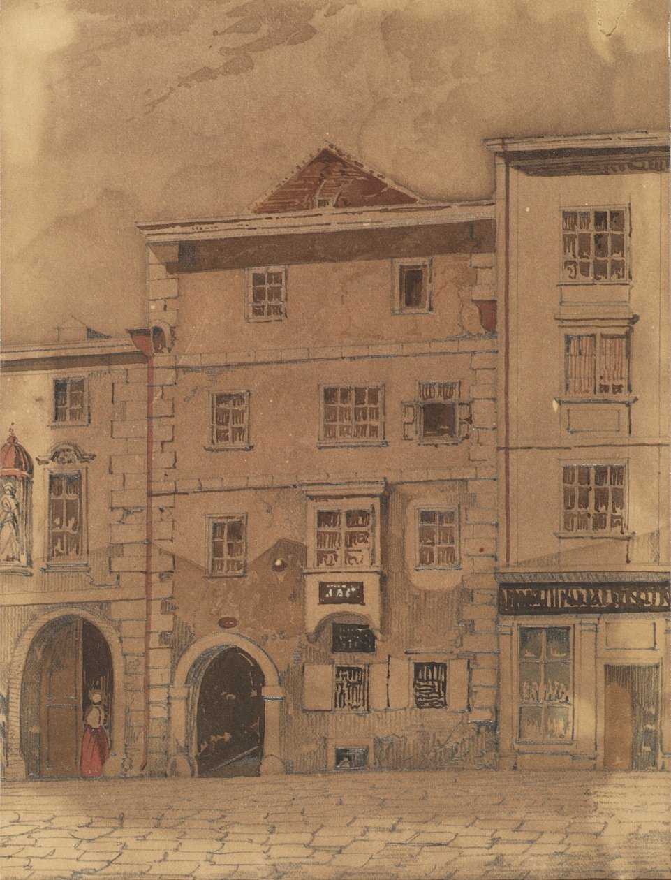 Dom śmierci Mozarta przy Rauhensteingasse w Wiedniu autorstwa Carl L. Wiesböck
