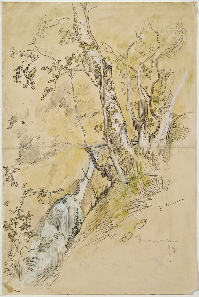 Brzozy nad strumieniem autorstwa Carl Larsson