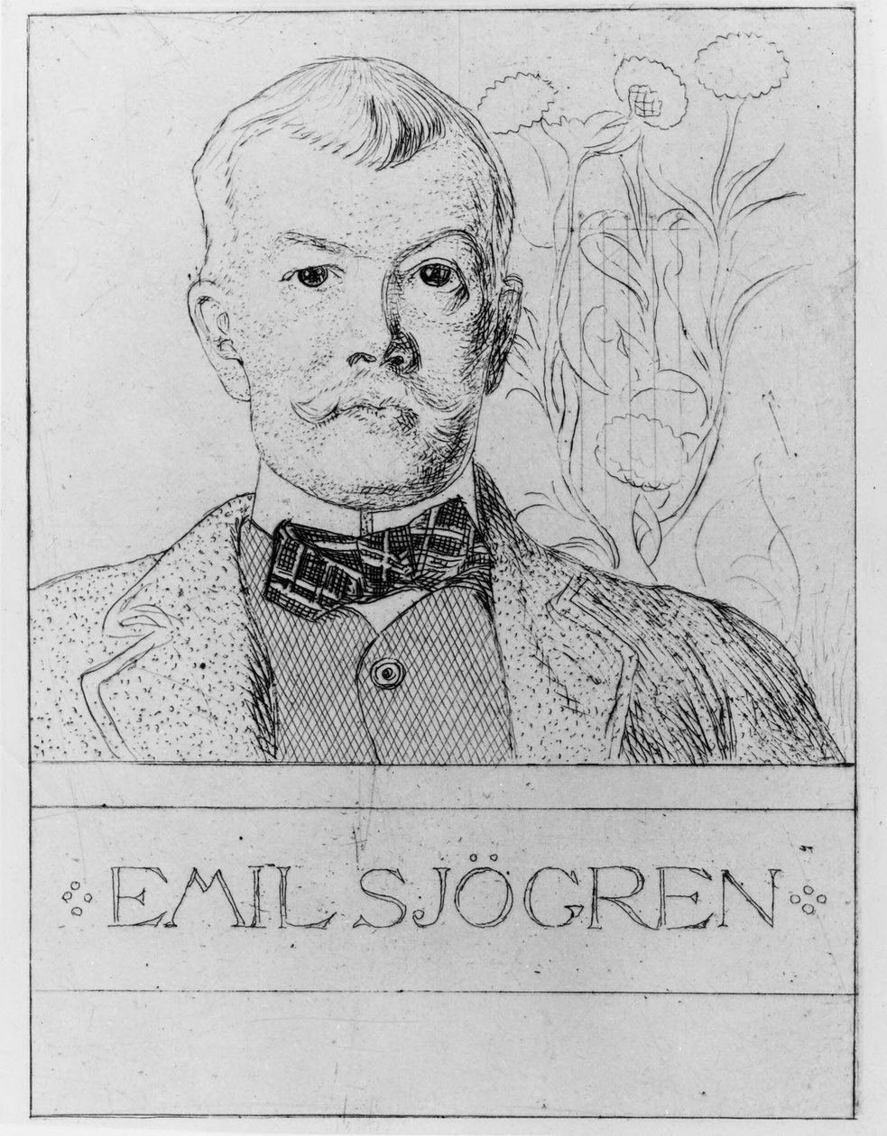 Emil Sjögren autorstwa Carl Larsson