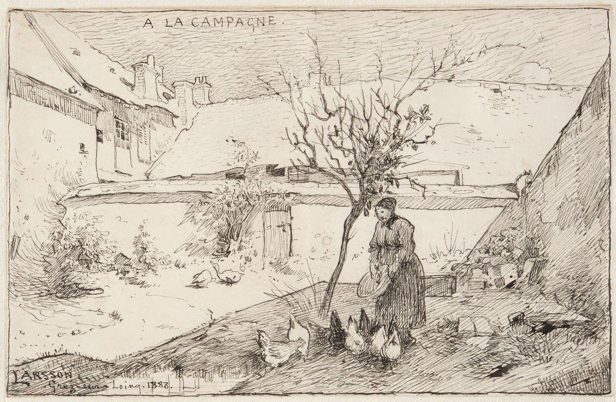 Francuskie gospodarstwo rolne autorstwa Carl Larsson