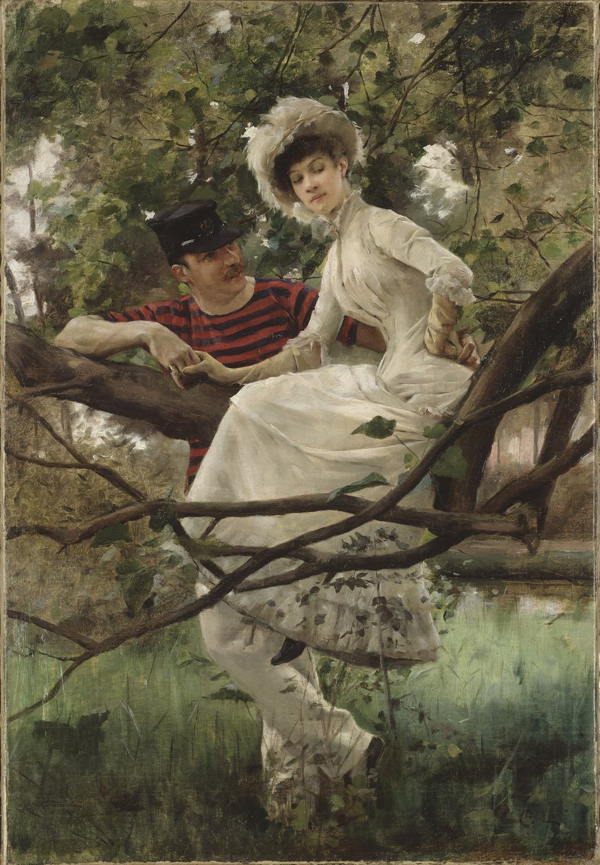 Idylla - Idylla autorstwa Larssona, Carla (1853-1919). Olej na płótnie. Wymiar : 70x48 cm. Muzeum Narodowe w Sztokholmie autorstwa Carl Larsson