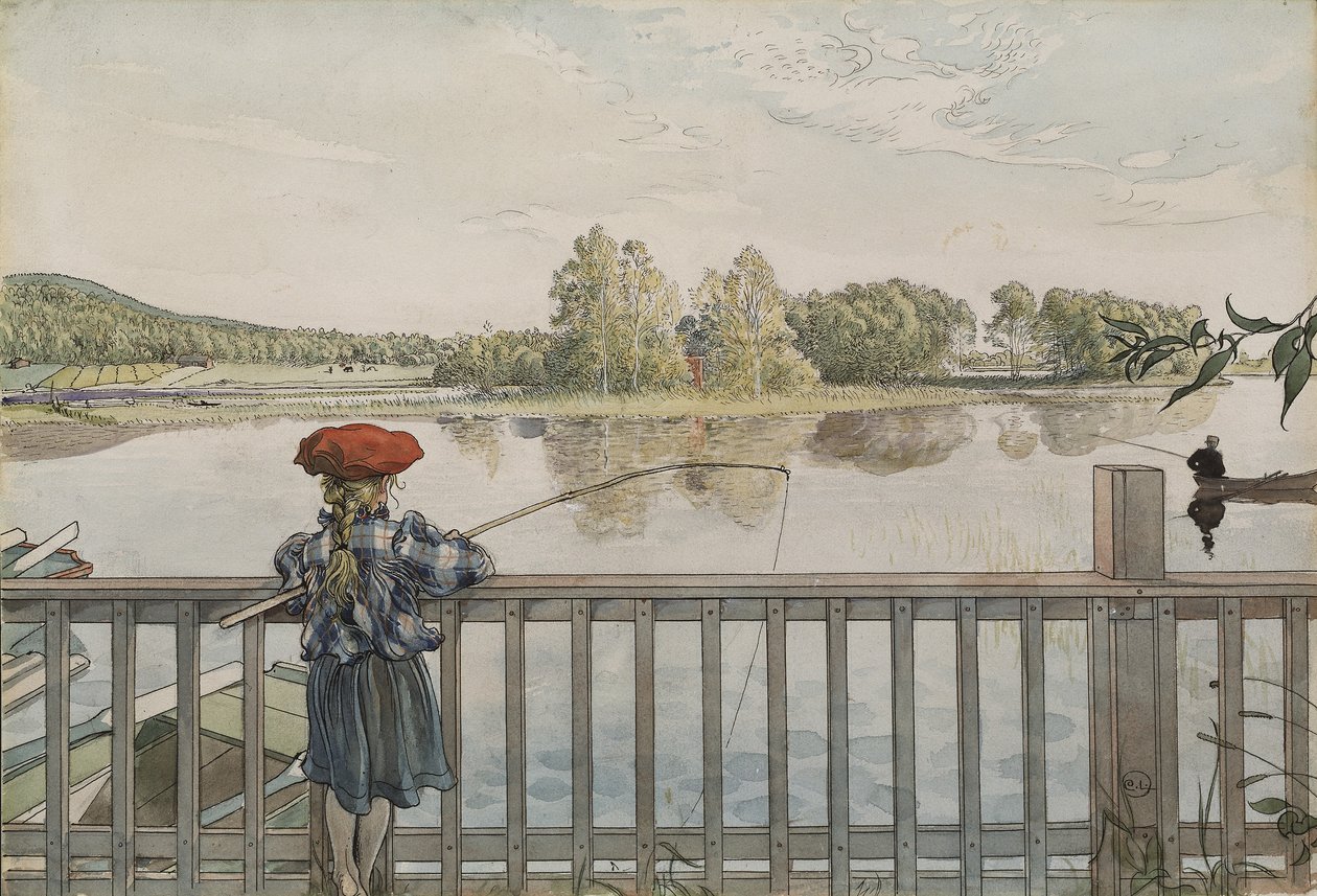 Lisbeth Angling, z cyklu "Dom", ok. 1895 (akwarela na papierze) autorstwa Carl Larsson