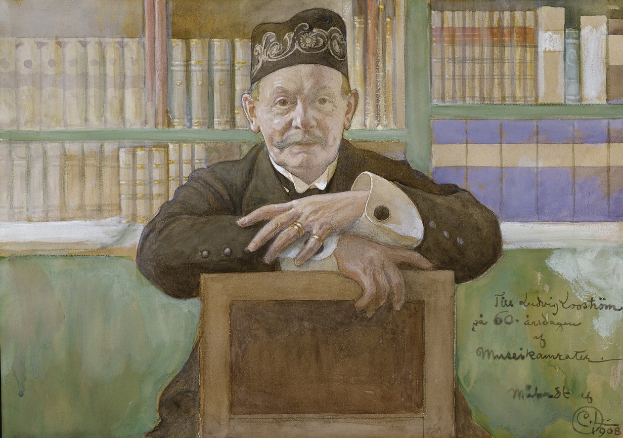 Ludvig Loostrom, 1908 (wc na papierze) autorstwa Carl Larsson