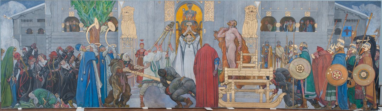 Ofiara w środku zimy autorstwa Carl Larsson