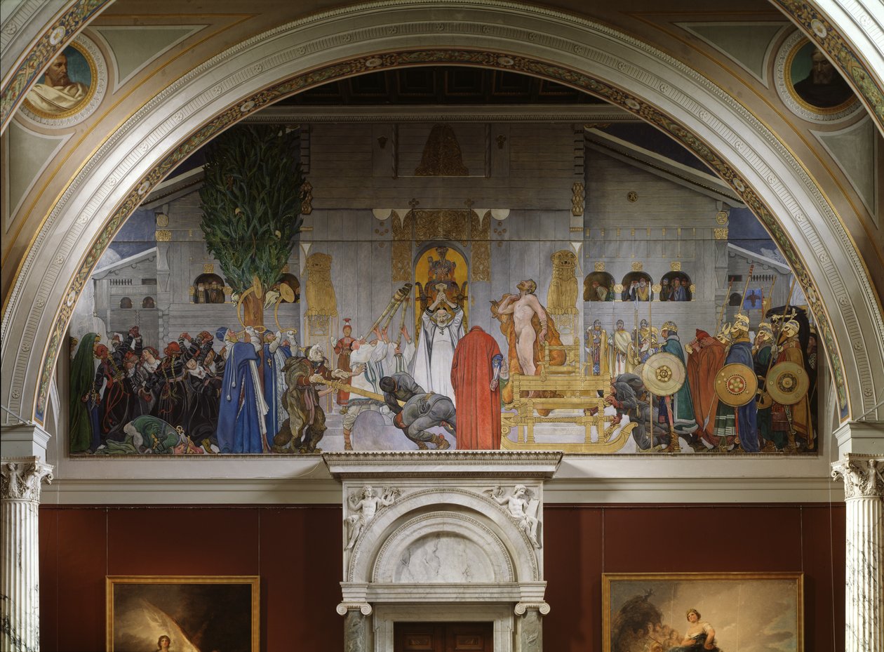 Ofiara w środku zimy, 1915 autorstwa Carl Larsson