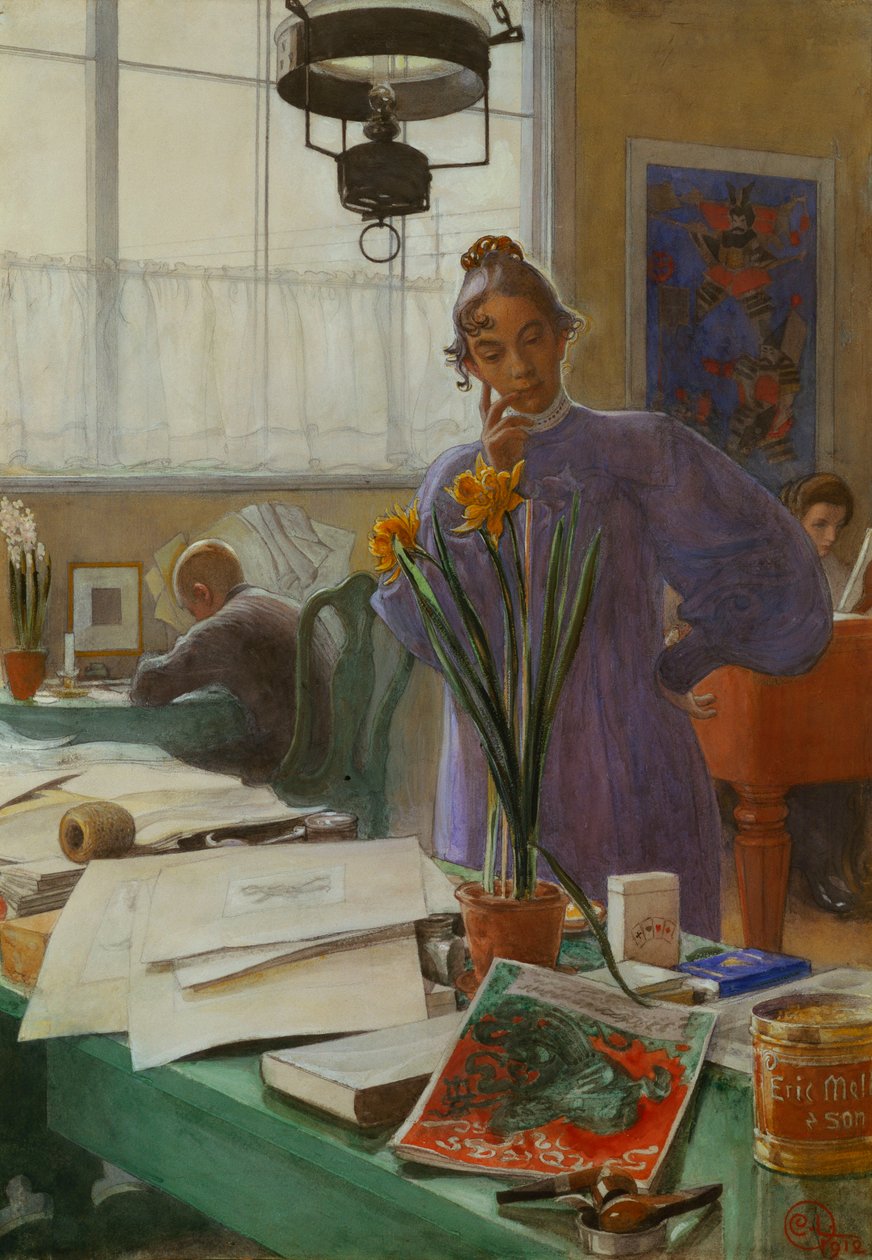 Moja żona autorstwa Carl Larsson