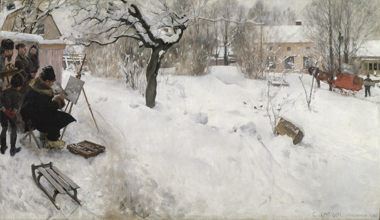 Malarz plenerowy autorstwa Carl Larsson