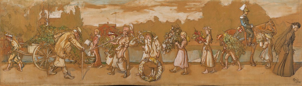 Na dworze wieje letni wiatr autorstwa Carl Larsson