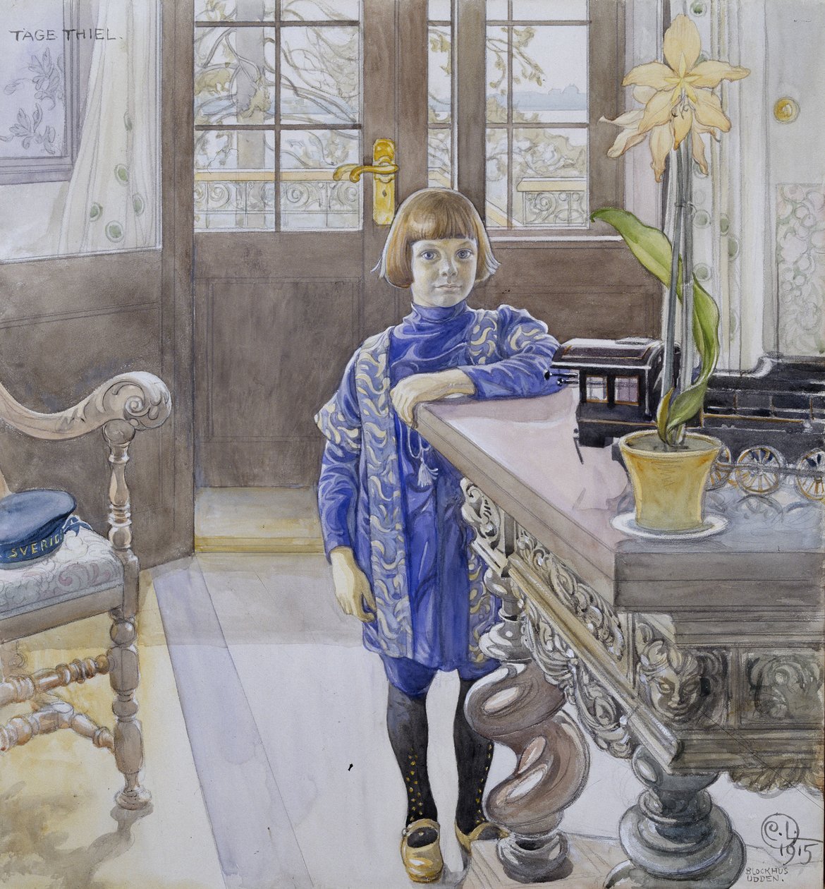 Portret Tage Thiela autorstwa Carl Larsson