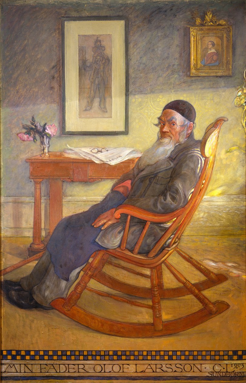 Portret ojca artysty autorstwa Carl Larsson