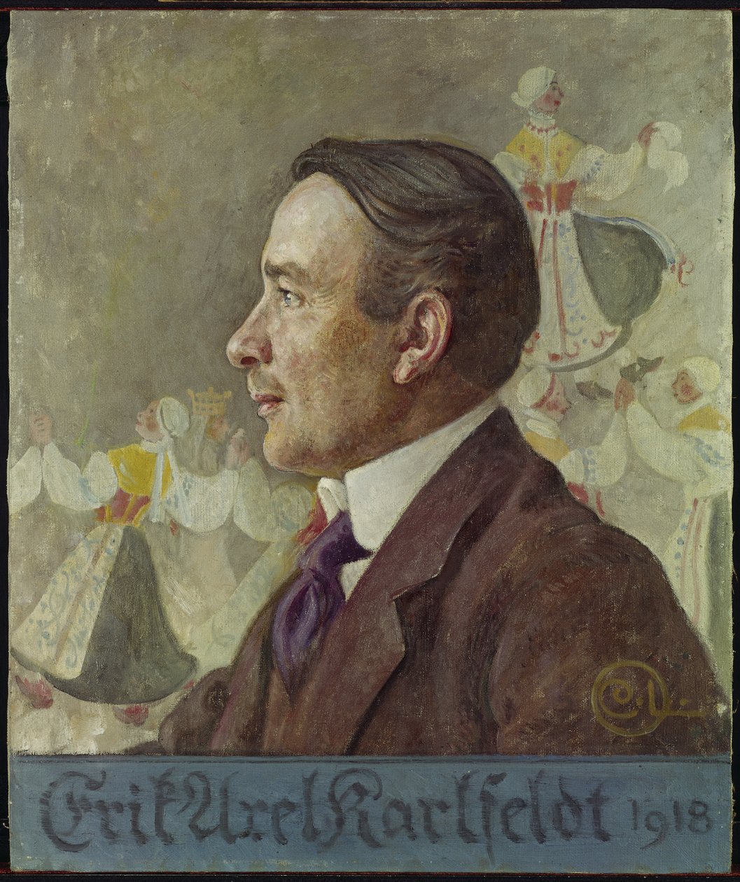 Portret poety Erika Axela Karlfeldta autorstwa Carl Larsson