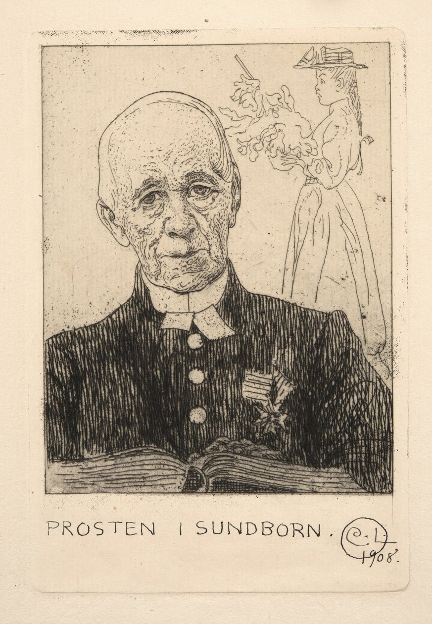 Pastor (Petterson) w Sundborn autorstwa Carl Larsson