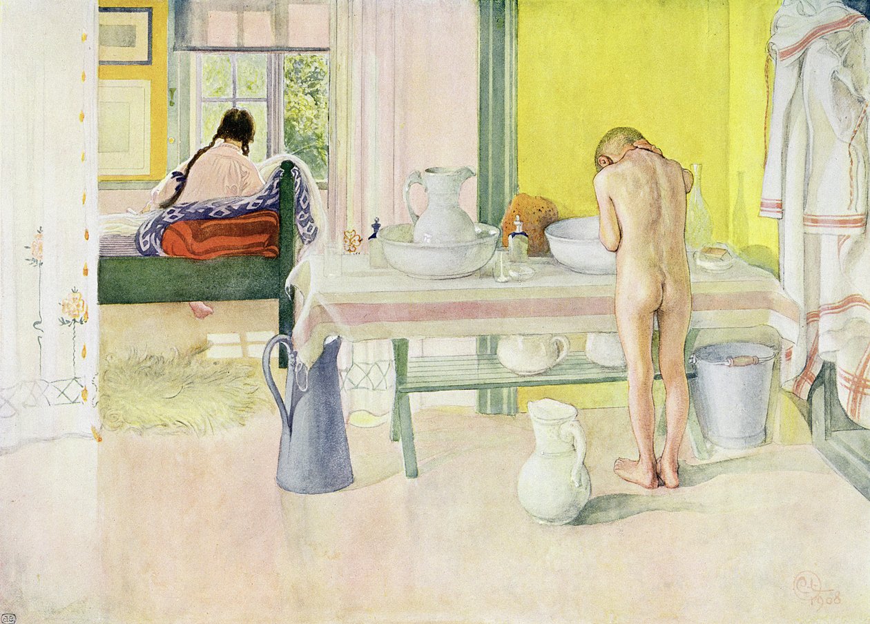Letni poranek, wyd. w „Last Licht Hinten” („Wpuśćmy więcej światła”), 1908 autorstwa Carl Larsson