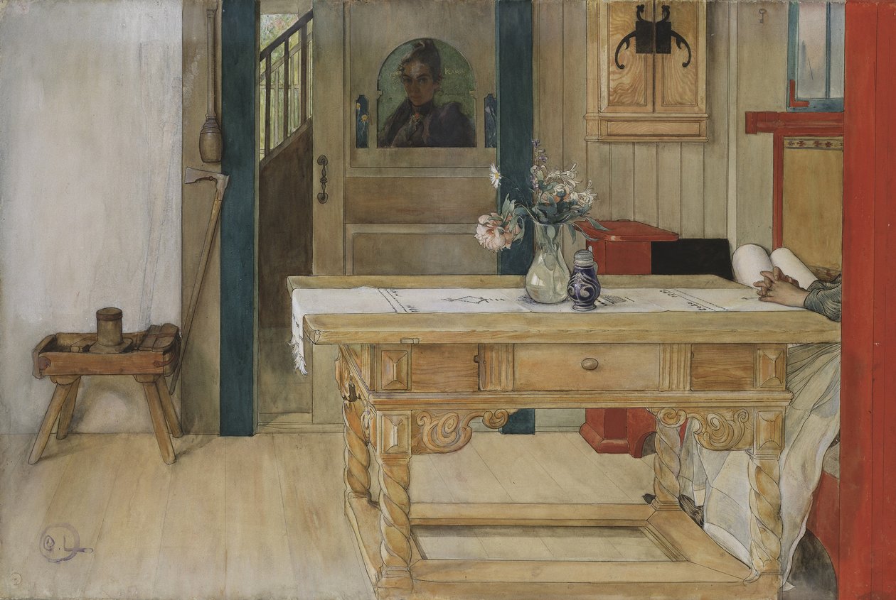 Odpoczynek Niedzielny (wc na papierze) autorstwa Carl Larsson